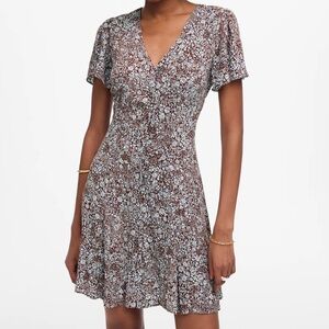 Madewell Floral Button-Up Mini Sundress